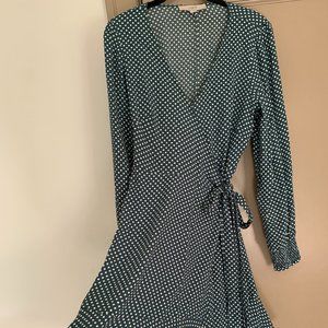 Fun Polka Dot Wrap Dress